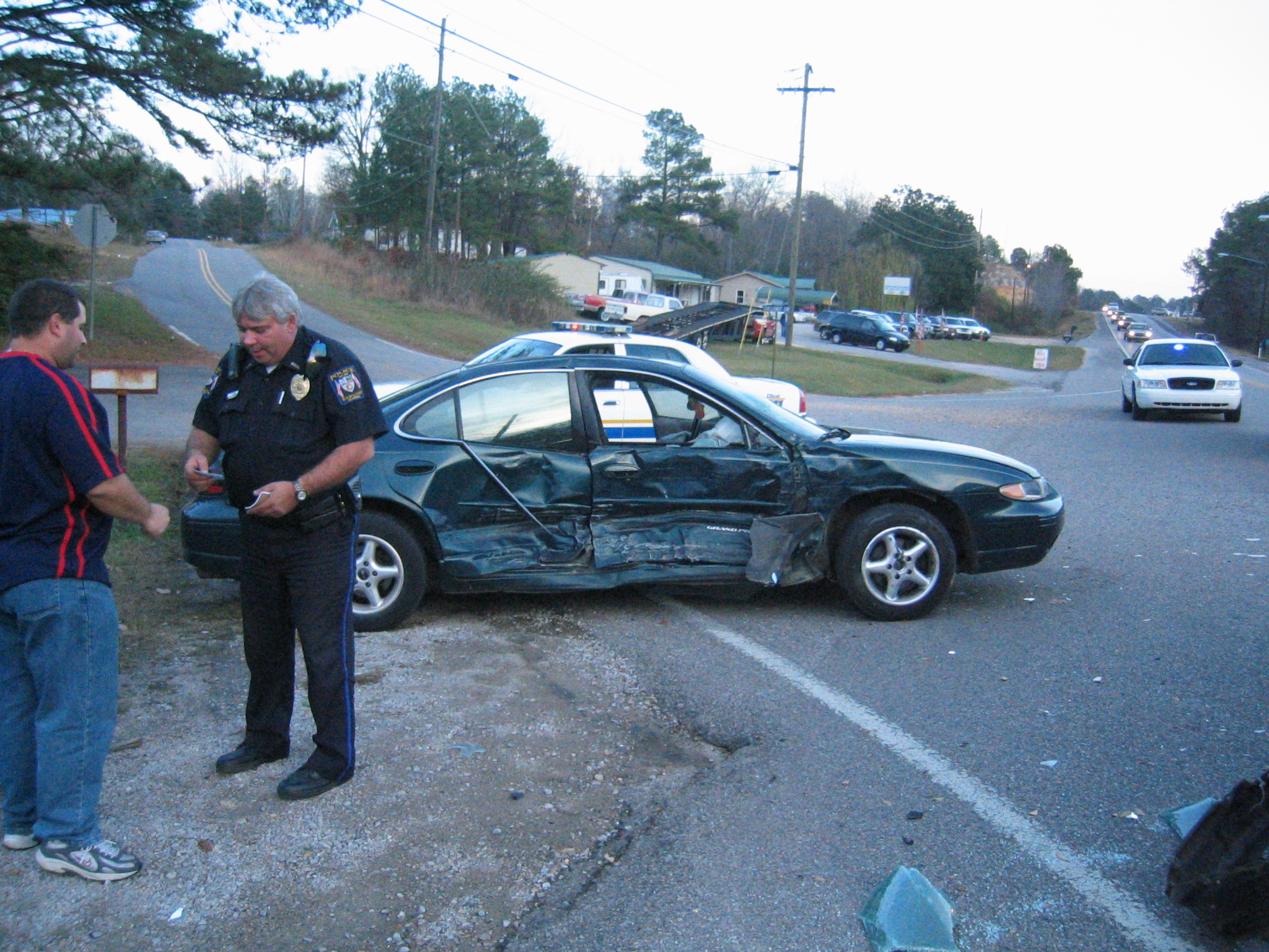 Wreck - 4:20 P.M. Friday Dec. 14, 2007 In Weston photo 2